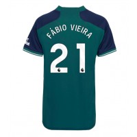 Camiseta Arsenal Fabio Vieira #21 Tercera Equipación Replica 2023-24 para mujer mangas cortas